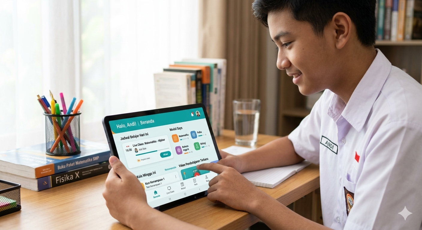 Aplikasi Bimbel untuk Kelas Online dan Offline Sekaligus